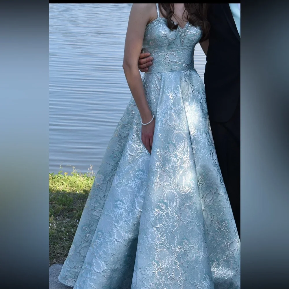 Blue Prom Dress - Picture 2 of 6